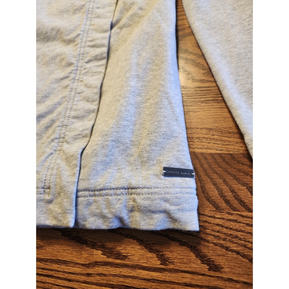 Lululemon Savasana Wrap Jacket Womens Size 2 Gray Asymmetrical Snap Cardigan - Picture 2 of 11